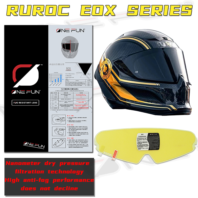 Motorcycle Helmet Anti Fog Pinlock Shield - Visera Antivaho para Casco de Motocicleta