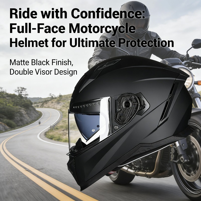 Full Face Motorcycle Helmet With Bluetooth - Casco de Motocicleta Integral GXT, Certificado