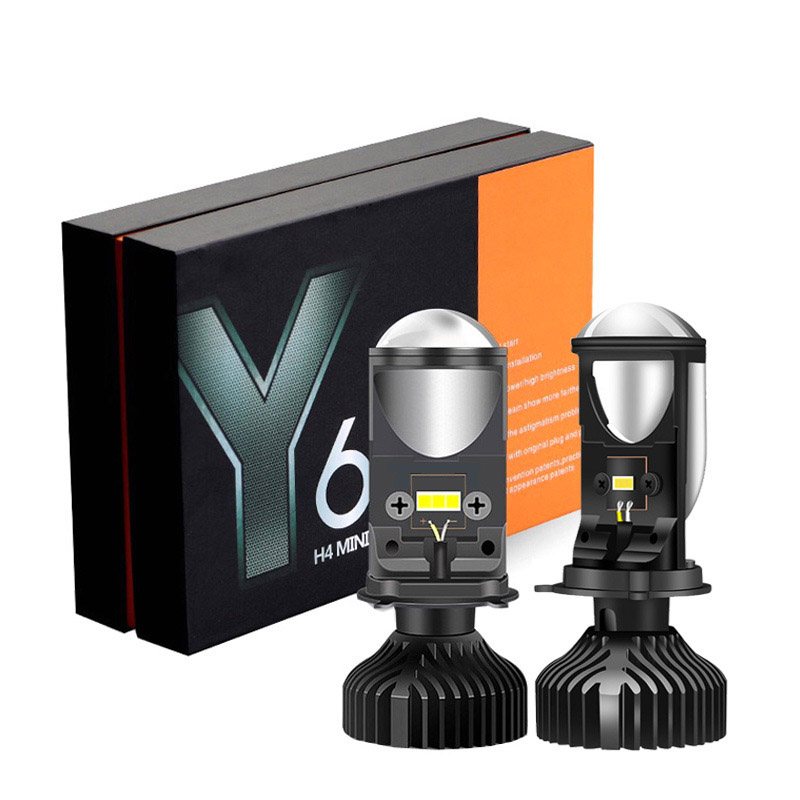 Universal Motorcycle Led Headlight Projector - Lente Y6D H4 LED faro 8000LM