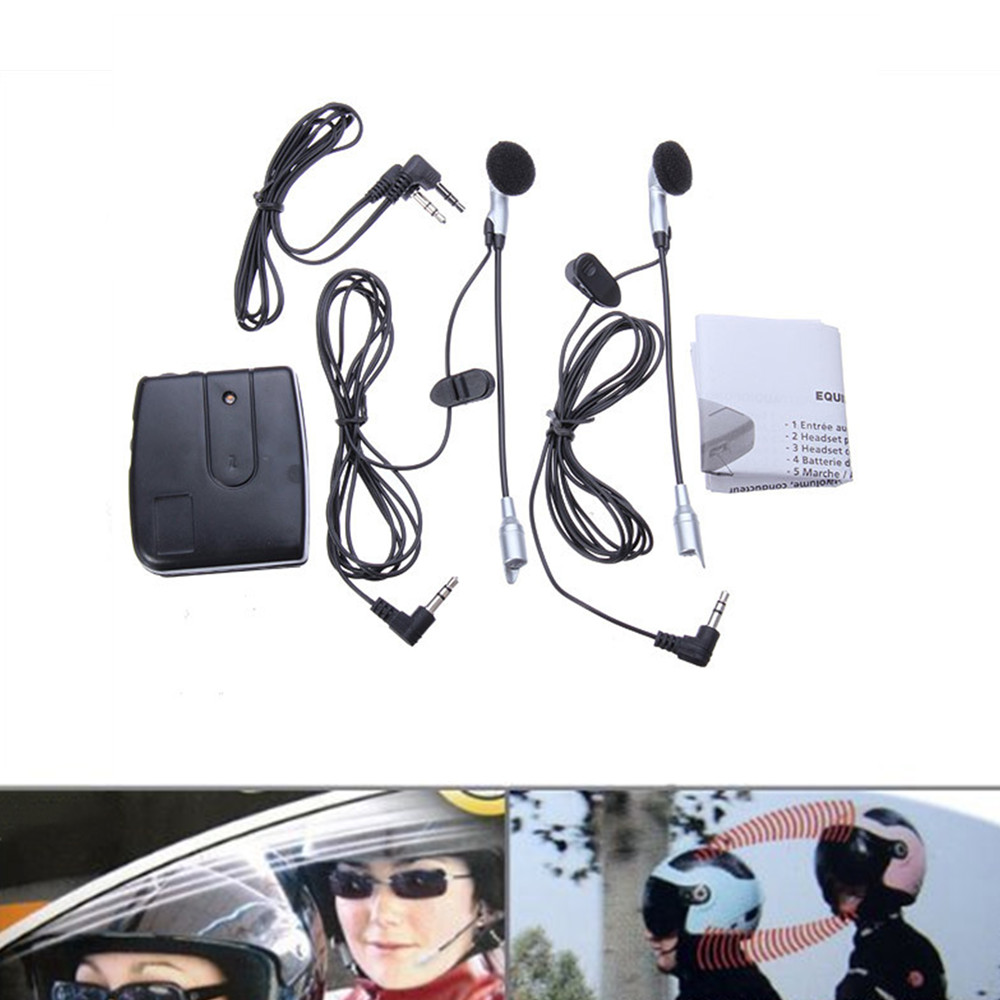 Universal Motorcycle Helmet Intercom Headset - Sistema de comunicación para casco de