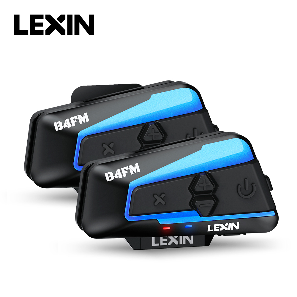 Full Face Motorcycle Helmet With Bluetooth - Lexin - B4FM-X Intercomunicador Moto para