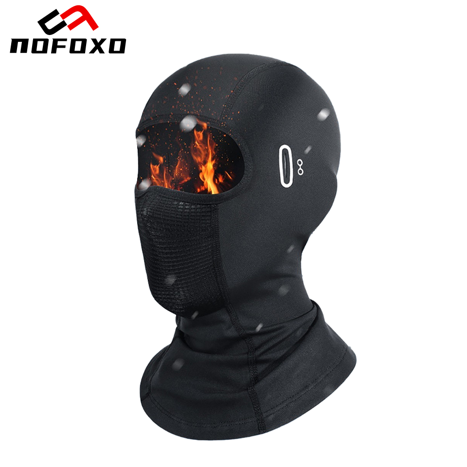 Riding Gear - NOFOXO-mascarilla facial para motociclismo, gorro cálido