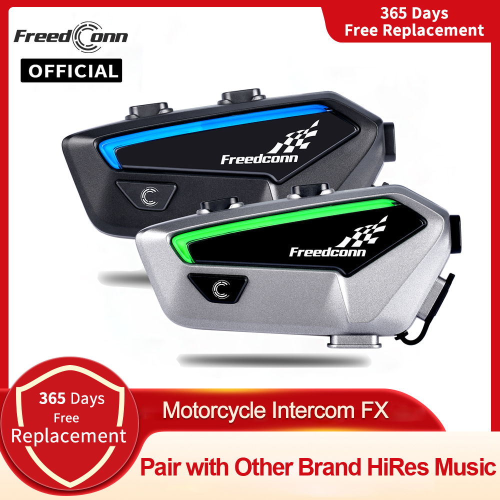 Full Face Motorcycle Helmet With Bluetooth - Intercomunicador para motocicleta, auriculares Bluetooth para