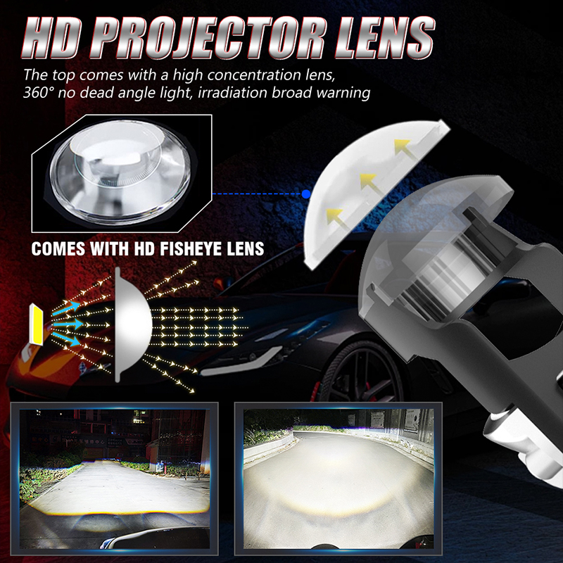 Lentes de Proyector LED H7 H4, - Universal Motorcycle Led Headlight Projector reseña y precio