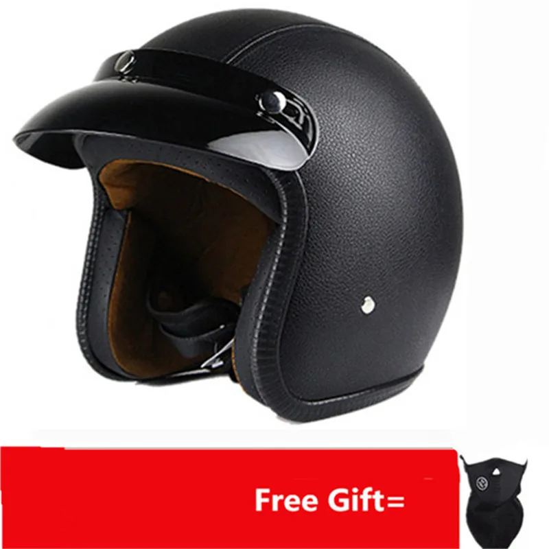 Casco de motocicleta Retro Vin - Vintage Open Face Retro Helmet reseña y precio