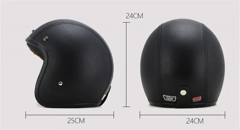 Casco de motocicleta Retro Vin - Vintage Open Face Retro Helmet reseña y precio
