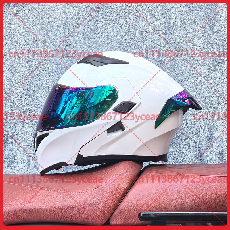 Casco modular para motocicleta - Dual Visor Motorcycle Racing Helmet reseña y precio
