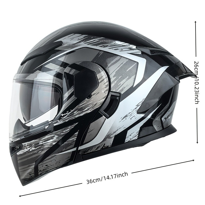 Casco de motocicleta modular c - Modular Flip Up Motorcycle Helmet Dot Approved reseña y precio