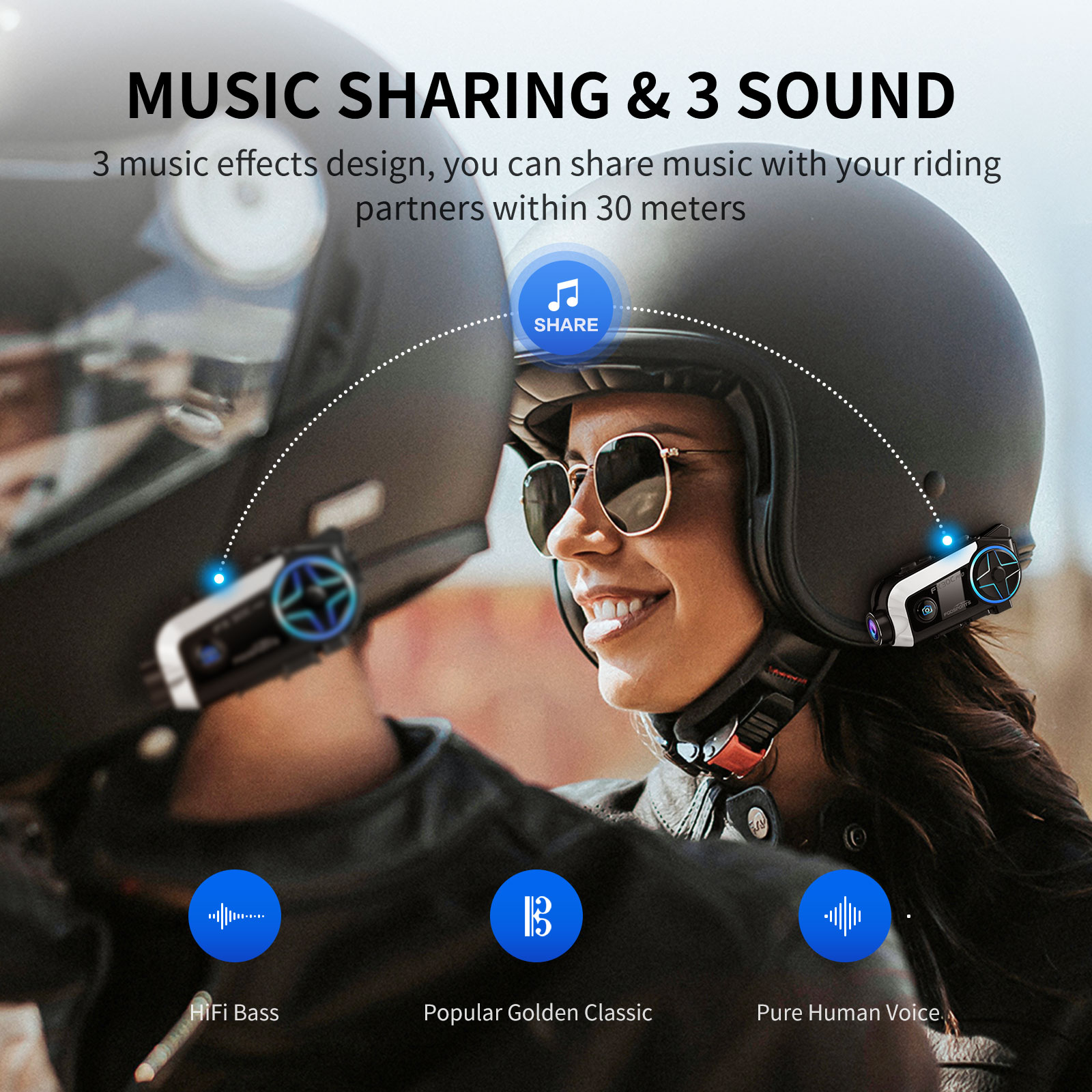 Intercomunicador para Motocicl - Universal Motorcycle Helmet Intercom Headset reseña y precio