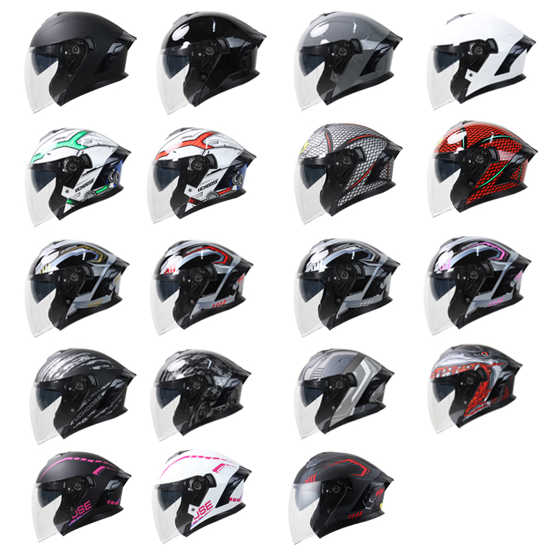 715 Casco Modular abatible con - Dual Visor Motorcycle Racing Helmet reseña y precio
