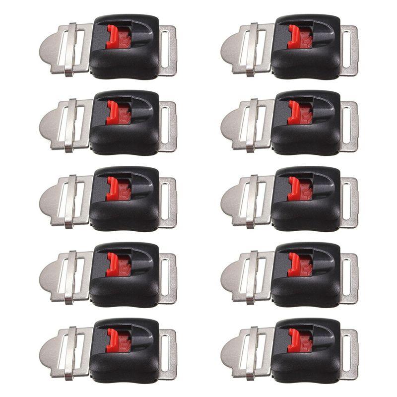 Potente Juego de 10 Hebillas d - Quick Release Buckle Motorcycle Helmet reseña y precio