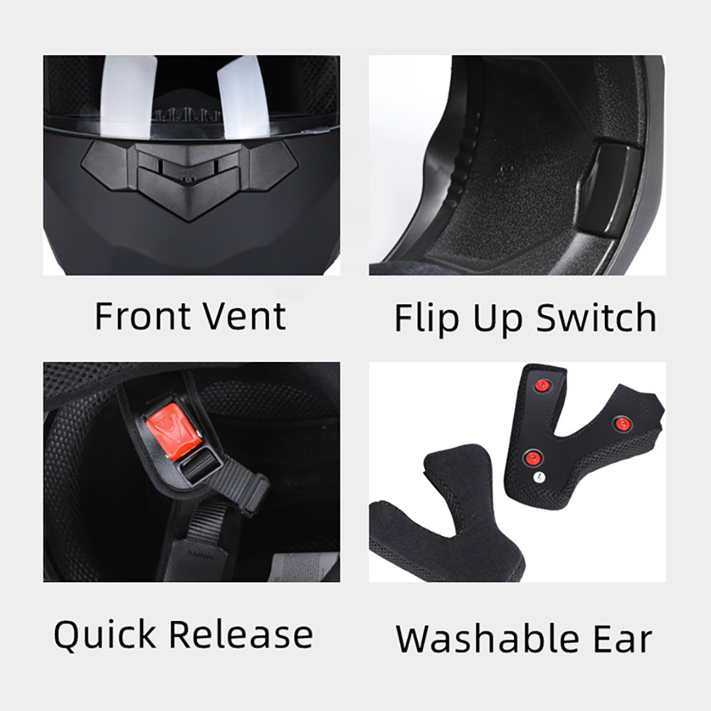 Casco Modular de doble lente p - Modular Flip Up Motorcycle Helmet Dot Approved reseña y precio