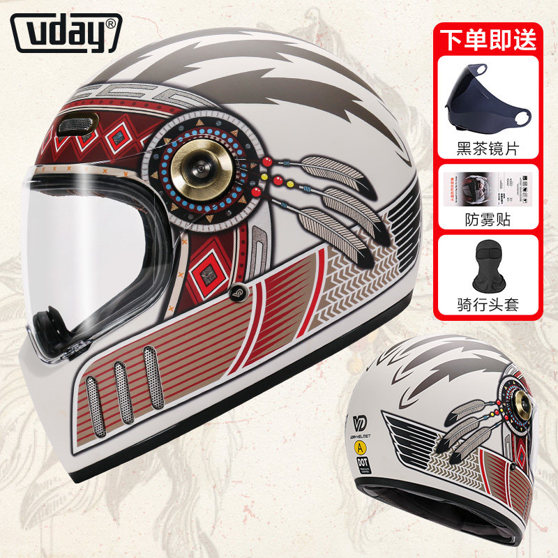 Casco de Motocicleta Retro Int - Vintage Open Face Retro Helmet reseña y precio