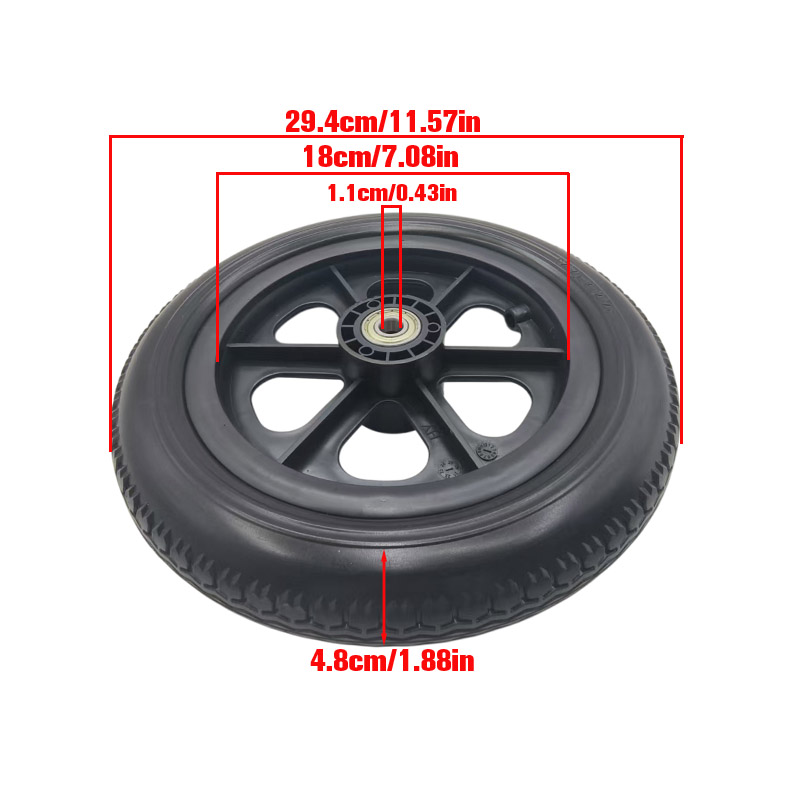 Rueda sólida integrada de 12 p - Scooter Parts reseña y precio