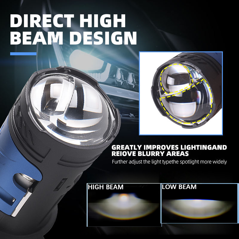 Bombilla de faro LED H4 de 140 - Universal Motorcycle Led Headlight Projector reseña y precio