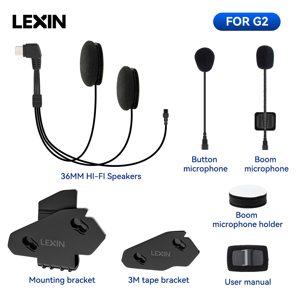 LEXIN-G2 Intercomunicador para - Universal Motorcycle Helmet Intercom Headset reseña y precio