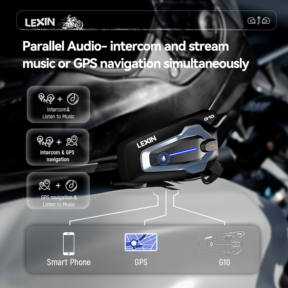 NUEVO-LEXIN G10 Intercomunicad - Universal Motorcycle Helmet Intercom Headset reseña y precio