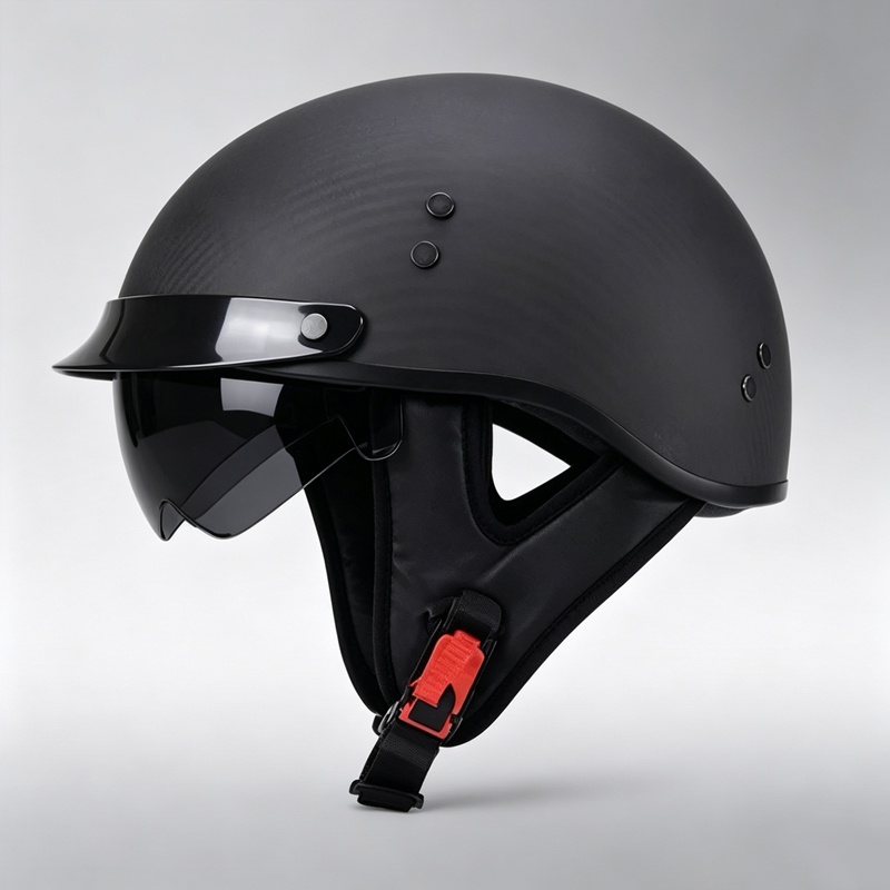Casco de motocicleta de fibra  - Carbon Fiber Lightweight Motorcycle Helmet reseña y precio