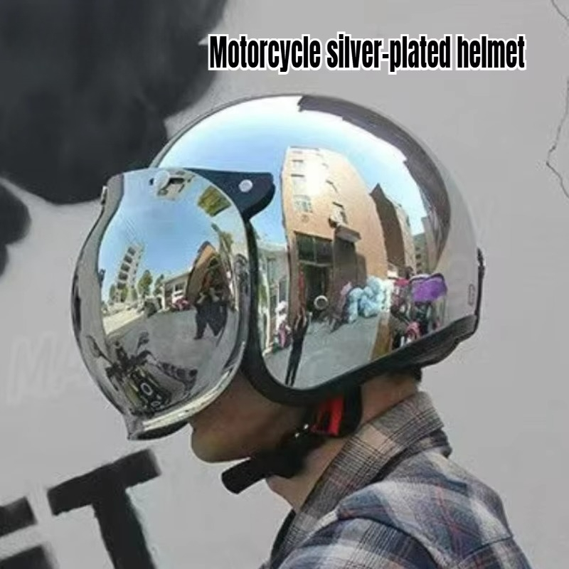 Casco de moto retro de cara ab - Vintage Open Face Retro Helmet reseña y precio