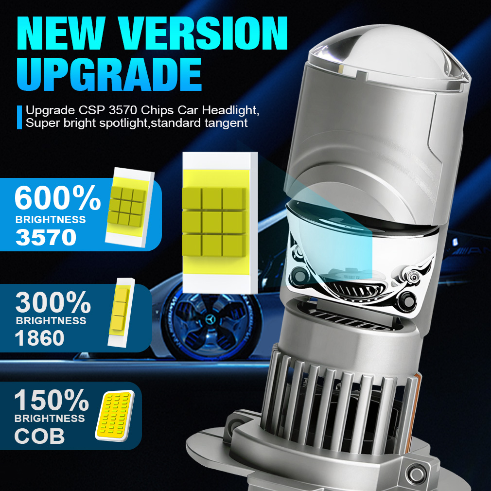 Lente de Proyector LED H7 para - Universal Motorcycle Led Headlight Projector reseña y precio